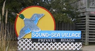 Sound Sea Village subdivision sign